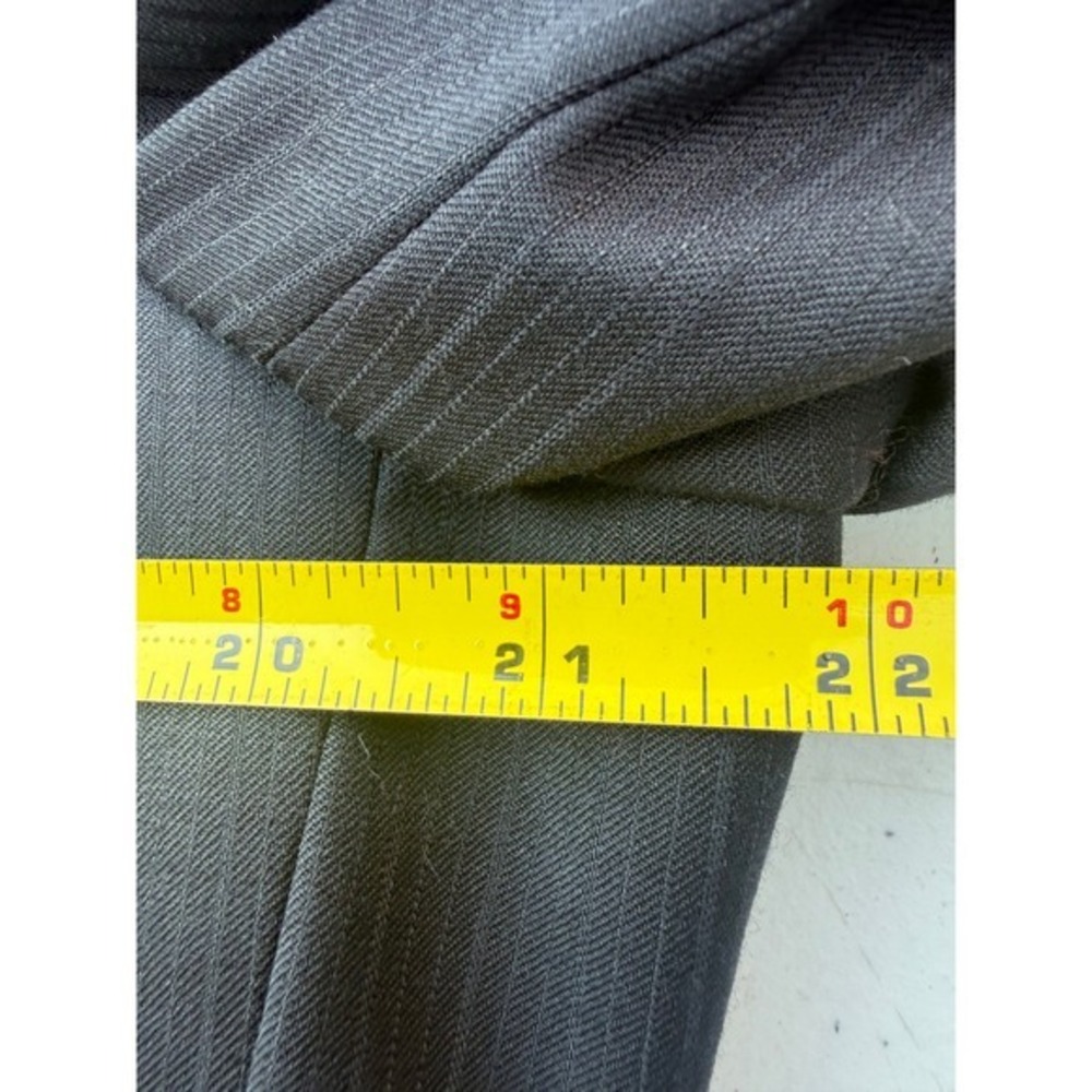 Alfani RED Mens 44L Black Wool Pinstripe 2 Button Suit Jacket Blazer 4900030019 - Picture 13 of 13